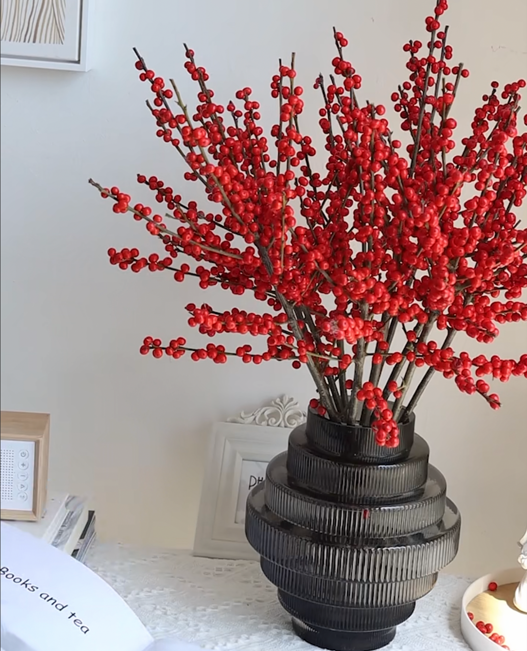 北美冬青 富貴子 紅色  5支